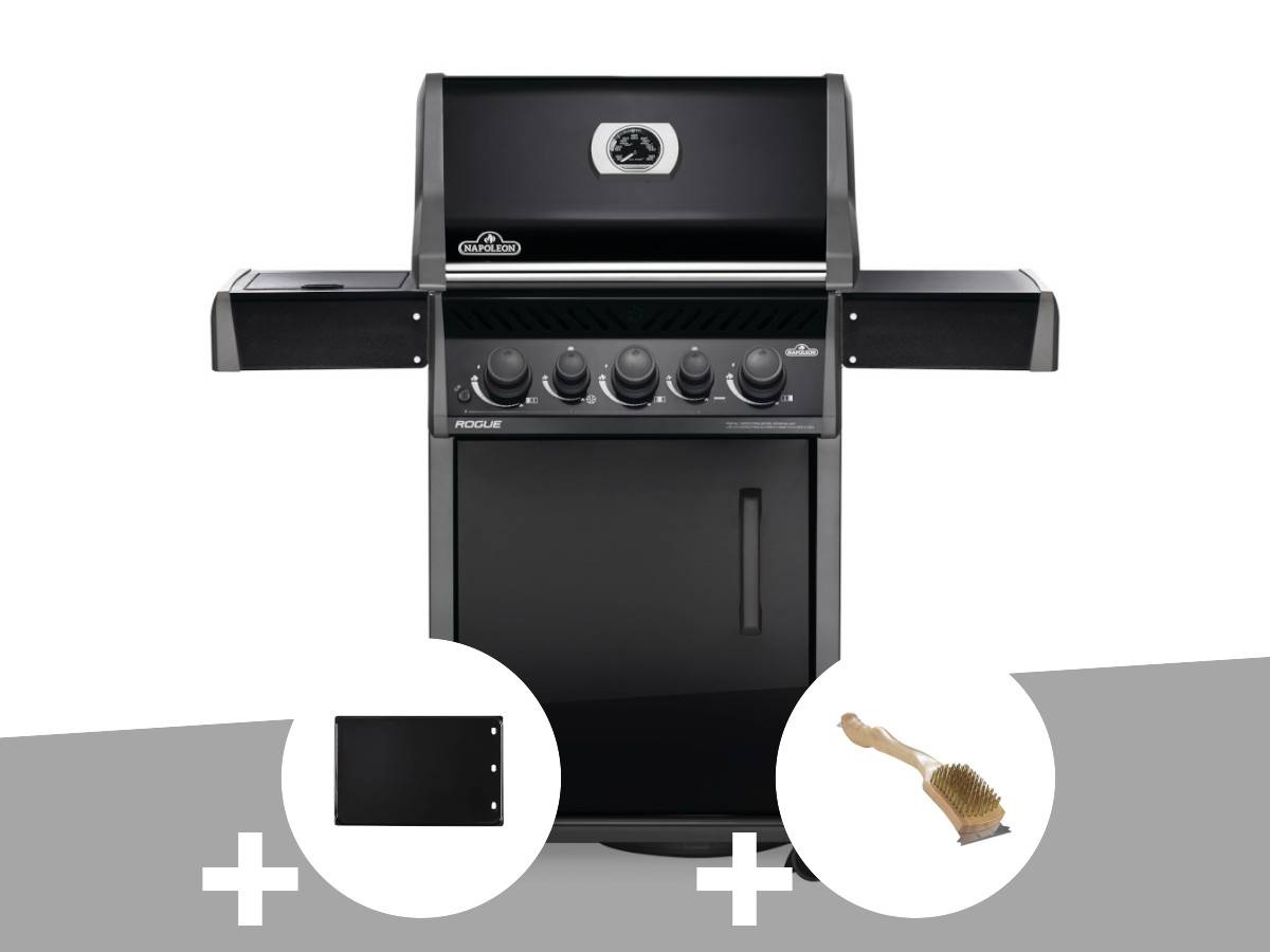 Napoleon - Barbecue à gaz Rogue 425 RSB-1 + Plaque plancha réversible + Brosse pour grille de cuisson - Napoleon - Image 1