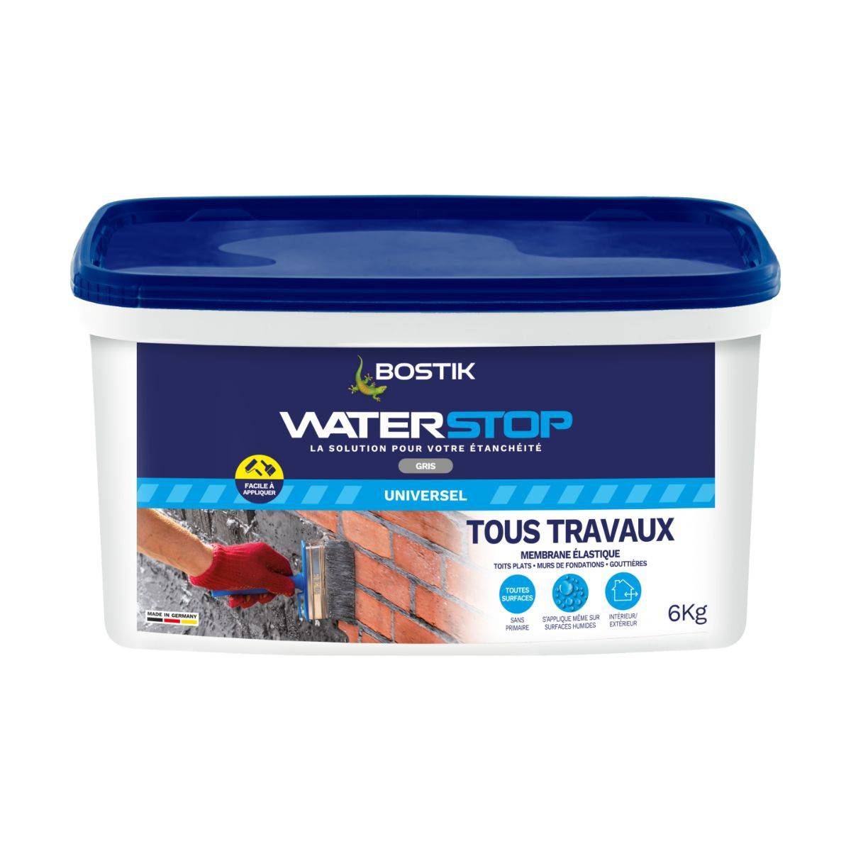Bostik - Membrane d'étanchéité Waterstop - BOSTIK - direct sans primaire Gris - 6 kg - 30605265