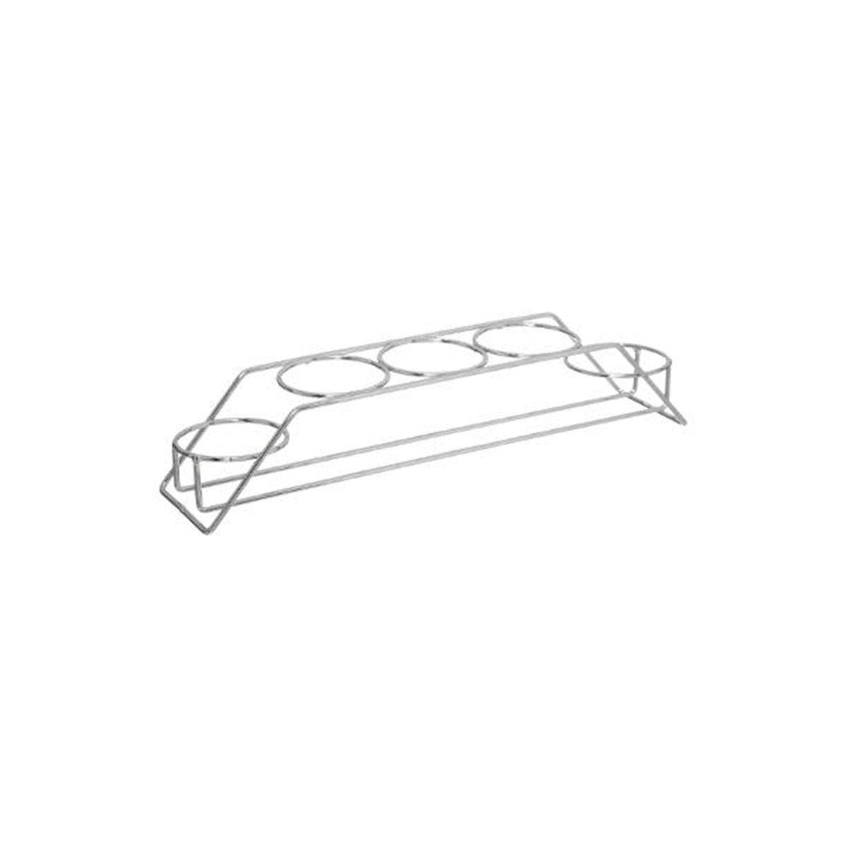 Lot de 5 Pots à Épices "Rack" 28cm Argent - Image 2