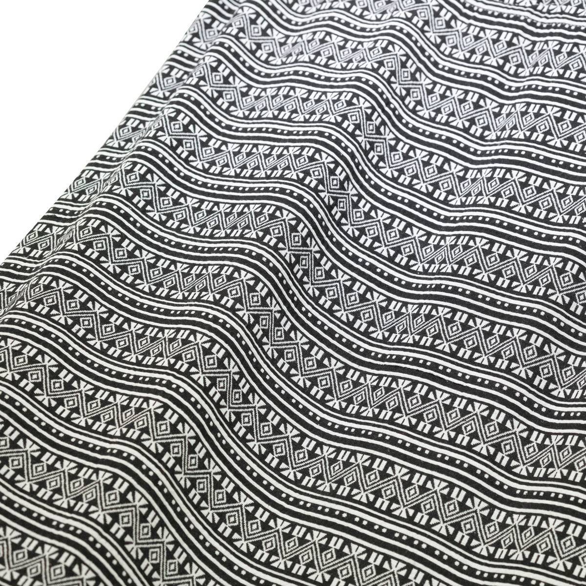 Hesperide - Toile de hamac réversible à franges "Syssia" noir 200x100cm en polycoton Hespéride - Image 3