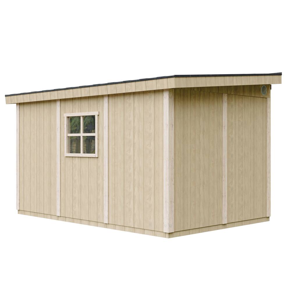 Timbela - Abri de Jardin Qualité Premium 8,68 m² / H231x248x412 cm avec plancher e paroi latérale - Timbela M939-REDWOOD RED - Image 3