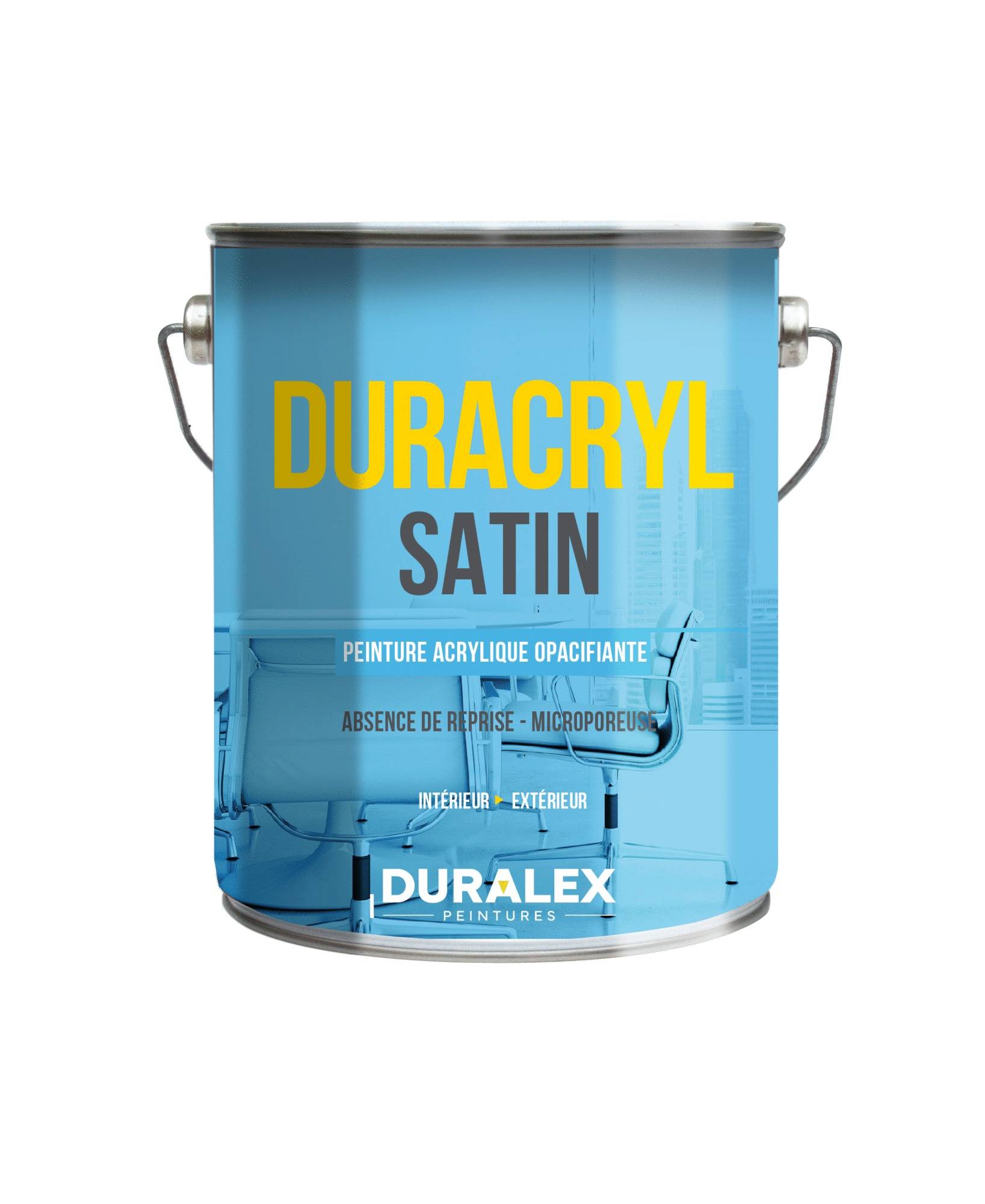 Duralex - Peinture acrylique Duracryl Satin DX 61 blanc impérial 15L – DURALEX - 111100207