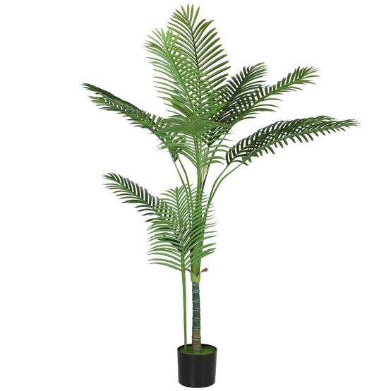 Palmier Areca artificiel plastique véranda ambiance vacance 150 cm vert - ComfortXL Outdoor Living - Image 2