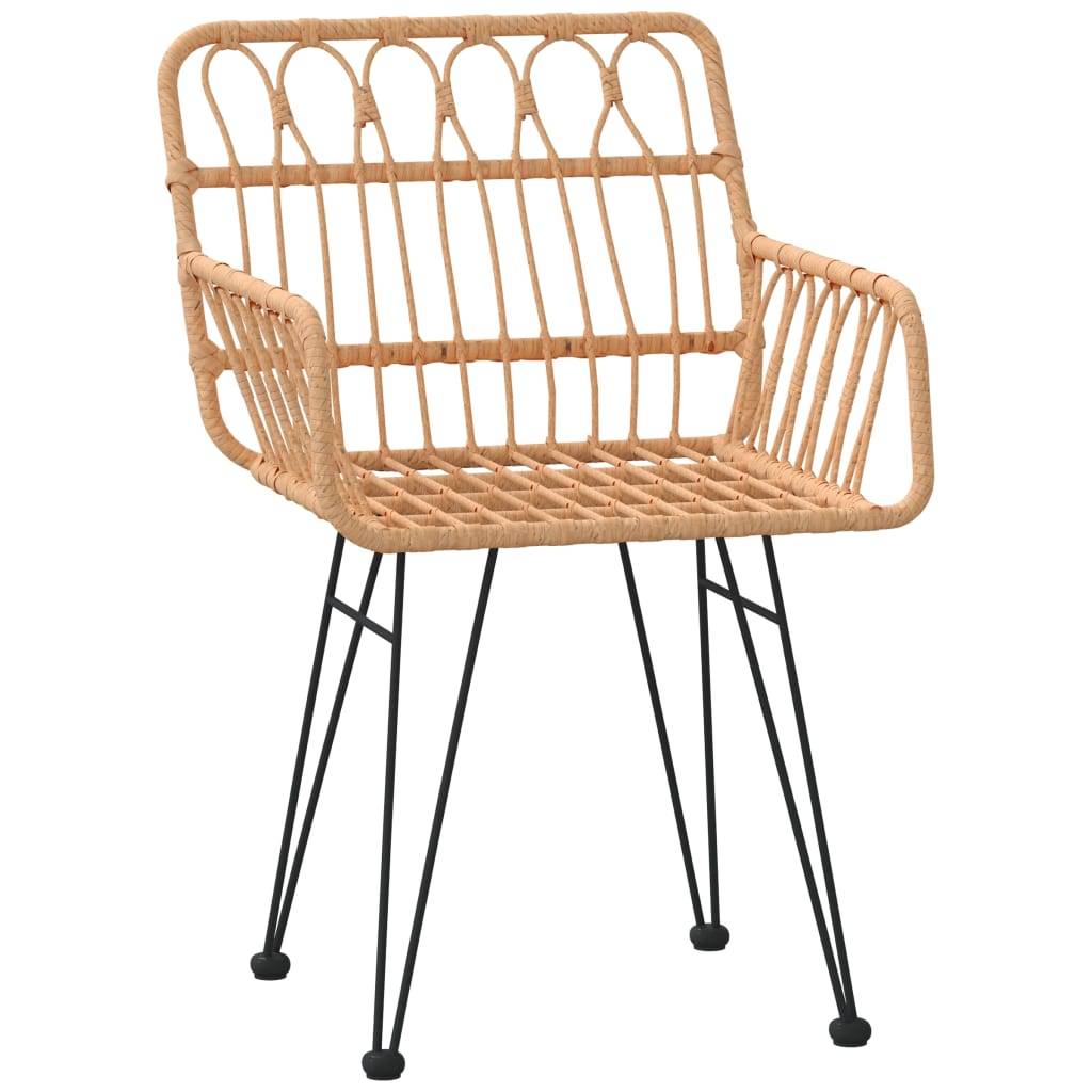 ComfortXL - Mobilier de Jardin pour 2 Personnes, Table Carrée et Fauteuils Confortables en Résine Tressée Marron – ComfortXL Outdoor Living - Image 5