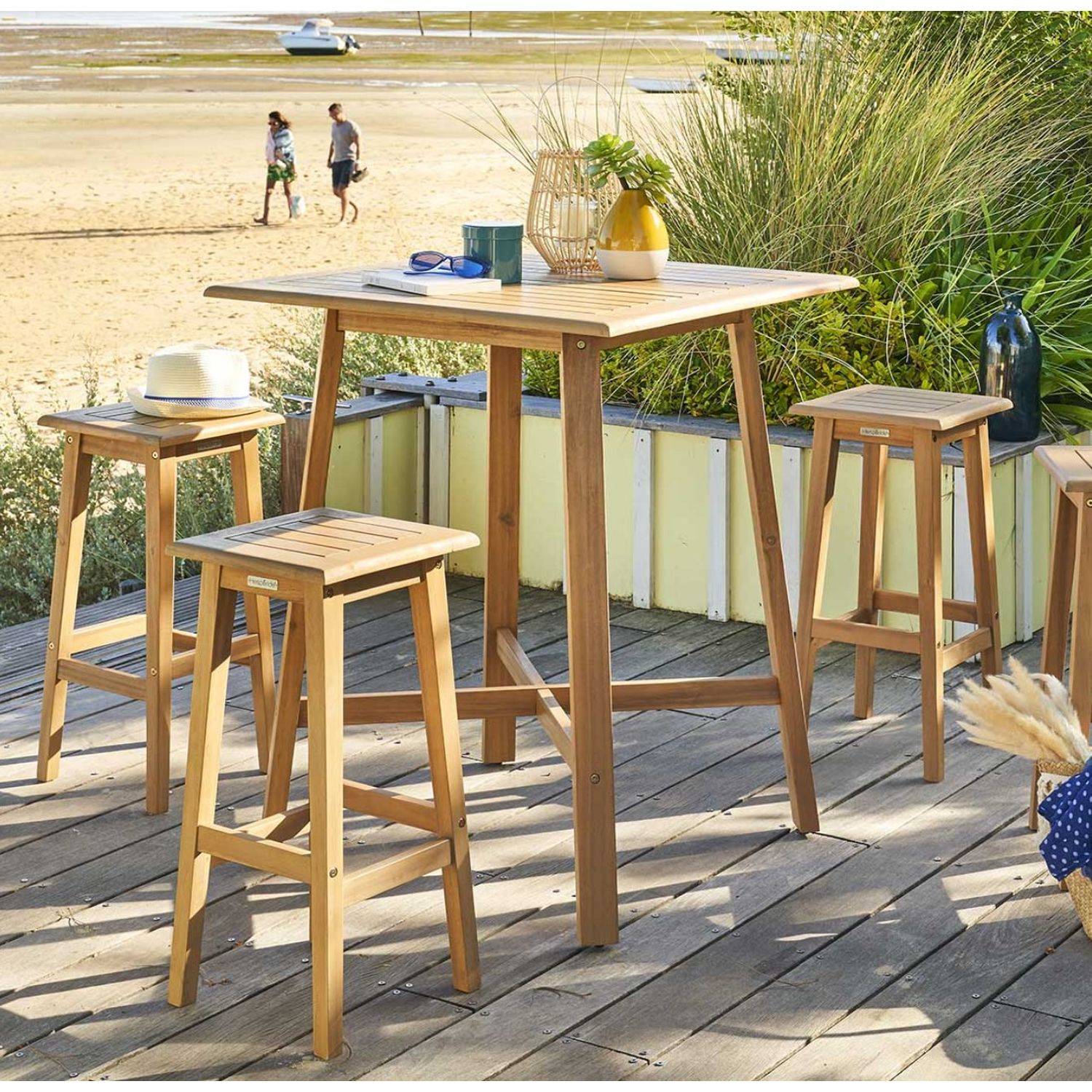 Hesperide - Table de jardin haute Tiwi en acacia - 4 Places - Hespéride - Image 2