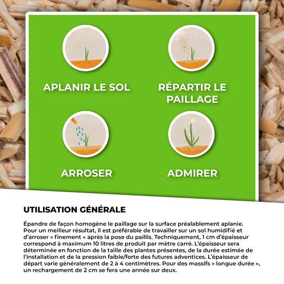 Sans Marque - Paillage horticole de Miscanthus pour le jardin et le potager - 10kg - Image 4