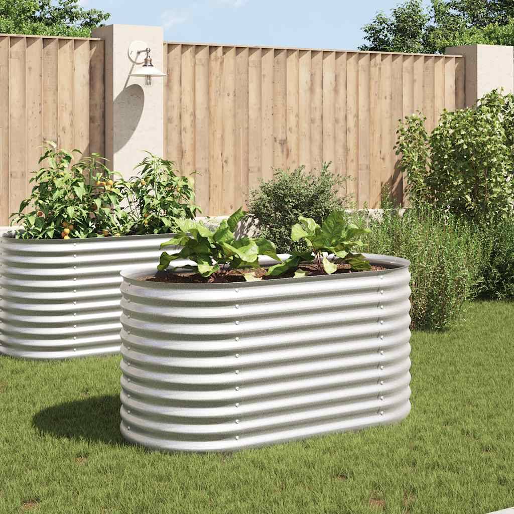 Prolenta Premium - Jardinière acier argent 160 x 80 x 81 cm - Prolenta premium p370.3 - Image 2