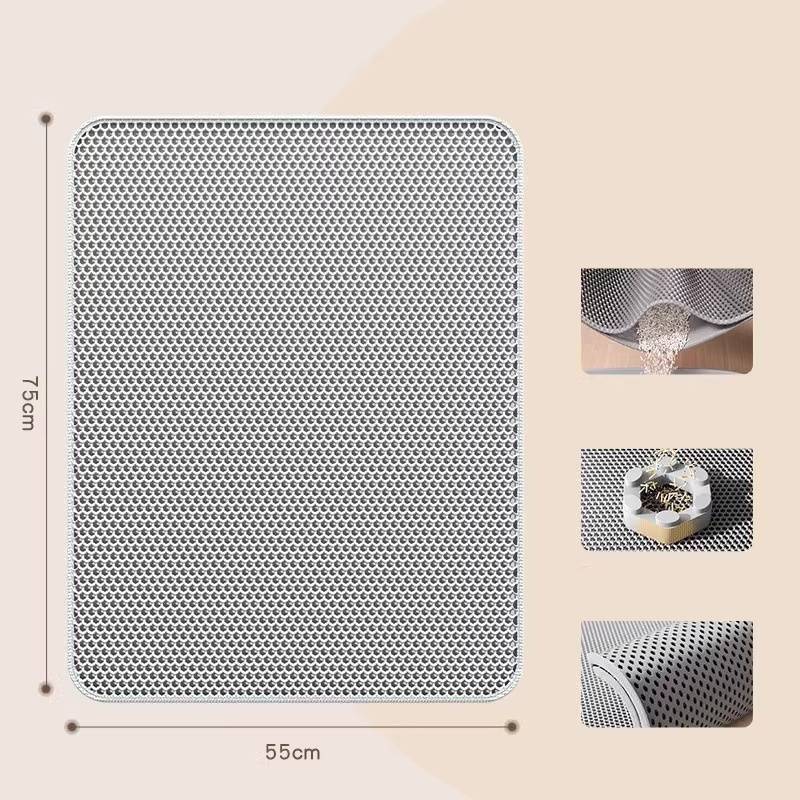 DtopbuyAge - Tapis litière chat lavable - Anti-projection nid d'abeille L DtopbuyAge - Image 6