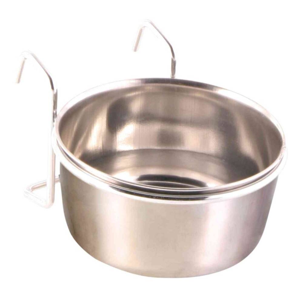 Trixie - Mangeoire acier inoxydable avec support 300 ml ø 9 cm, oiseaux. - Image 4