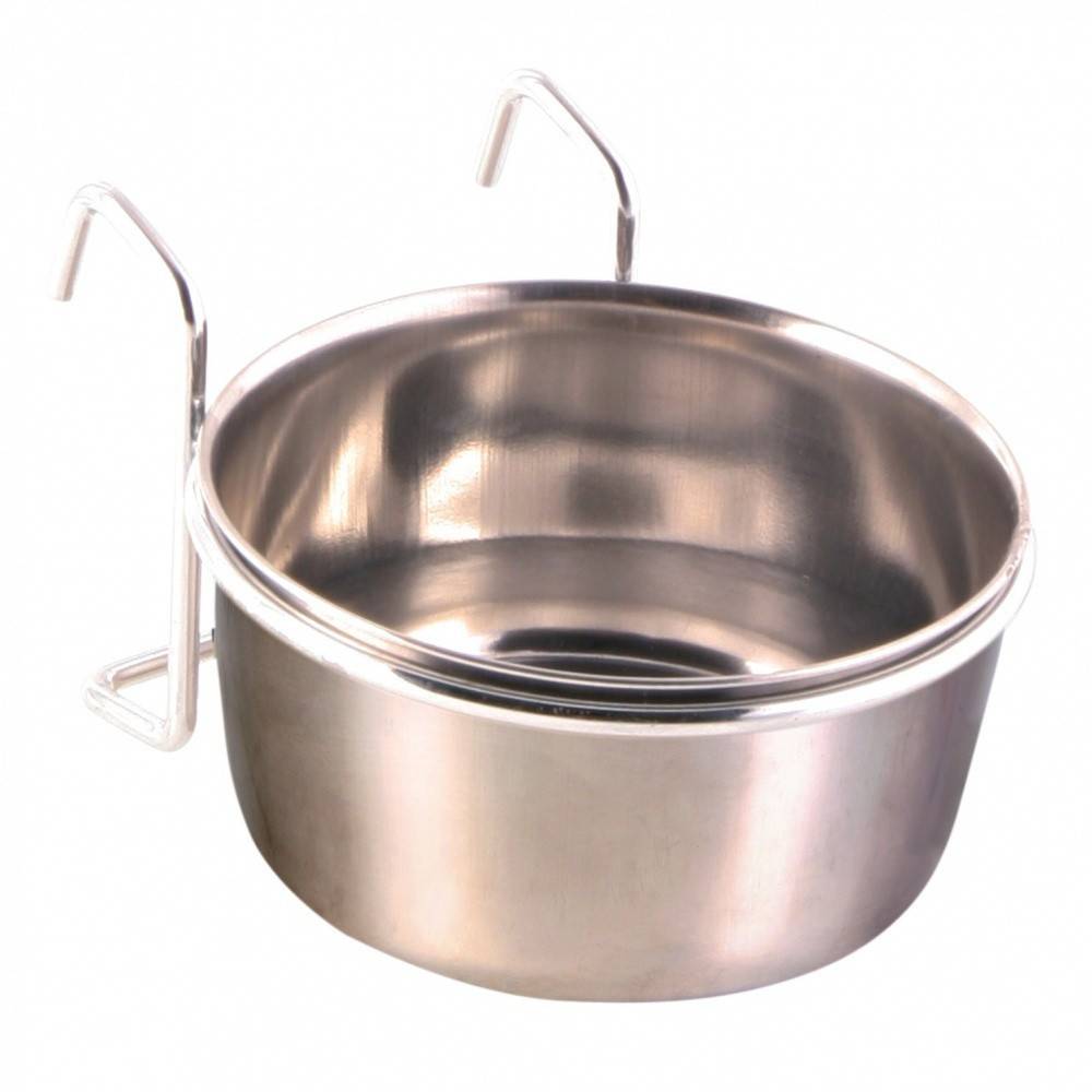 Trixie - Trixie - Mangeoire acier inoxydable avec support 300 ml ø 9 cm, oiseaux. - Image 2