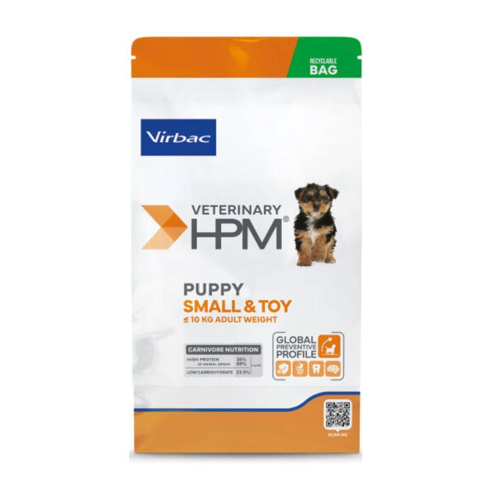 Croquettes Chien Veterinary Hpm Dog Puppy Small & Toy - Virbac 3 kg - Image 1