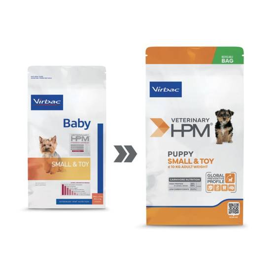 Croquettes Chien Veterinary Hpm Dog Puppy Small & Toy - Virbac 3 kg - Image 2