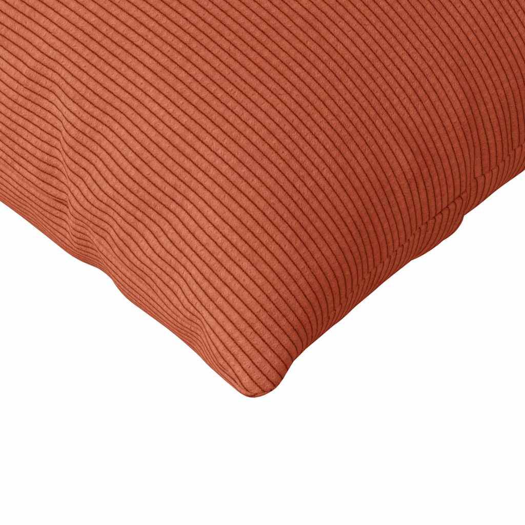 Coussins de Salon (x2) en Velours Côtelé Doux Déhoussables pour Décoration Canapé Rouge Orange 200x40 cm – ComfortXL Outdoor Living - Image 7
