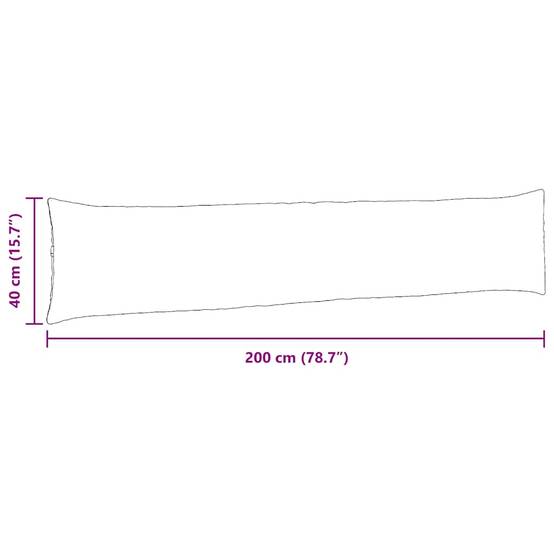Coussins de Salon (x2) en Velours Côtelé Doux Déhoussables pour Décoration Canapé Rouge Orange 200x40 cm – ComfortXL Outdoor Living - Image 9