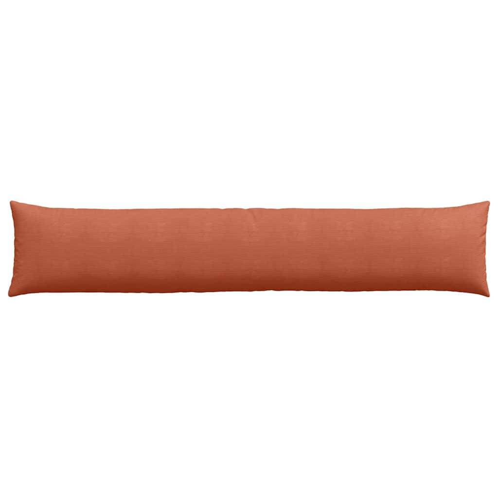 Coussins de Salon (x2) en Velours Côtelé Doux Déhoussables pour Décoration Canapé Rouge Orange 200x40 cm – ComfortXL Outdoor Living - Image 6
