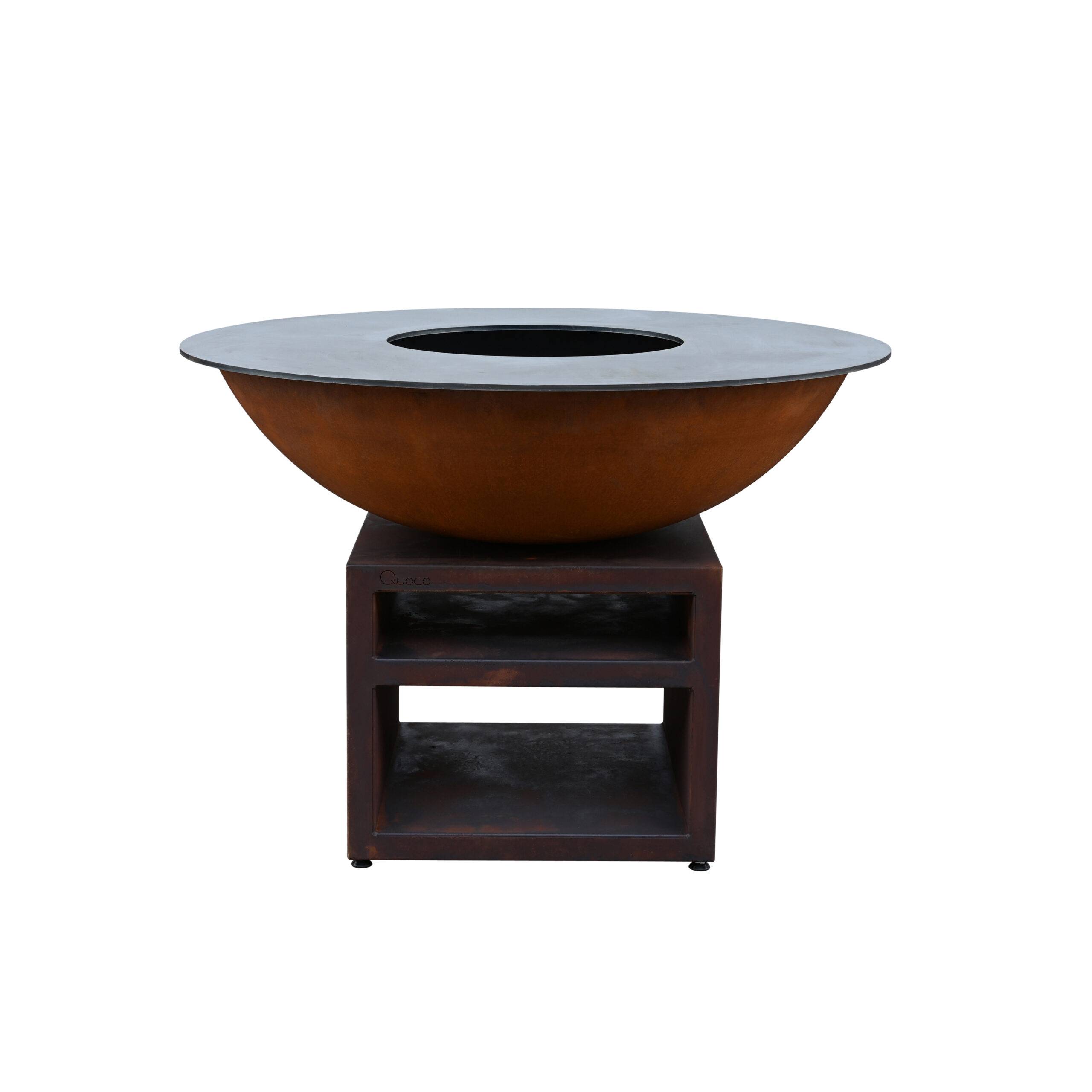 Brasero Piatto Extra Large Corten diam130 - Quoco - Image 1