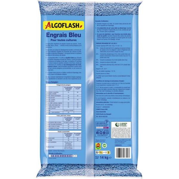 Algoflash - Engrais - ALGOFLASH - Bleu universel - 14 kg - UAB - Image 2