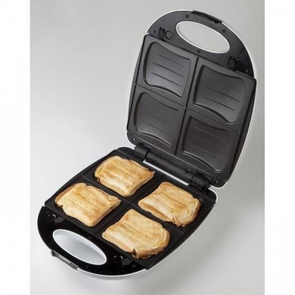Appareil - Machine a Croque Monsieur DOMO Appareil a  1200 W Blanc DO9046C - Image 1