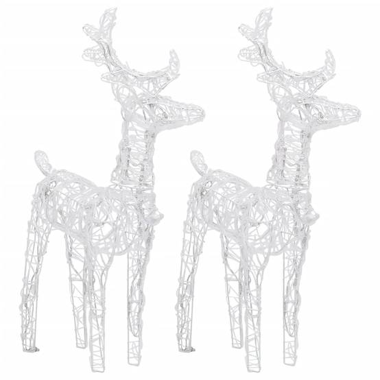 Décoration de Noël - décoration lumineuse de Noël Rennes et traîneau 320 LED Acrylique - Image 5