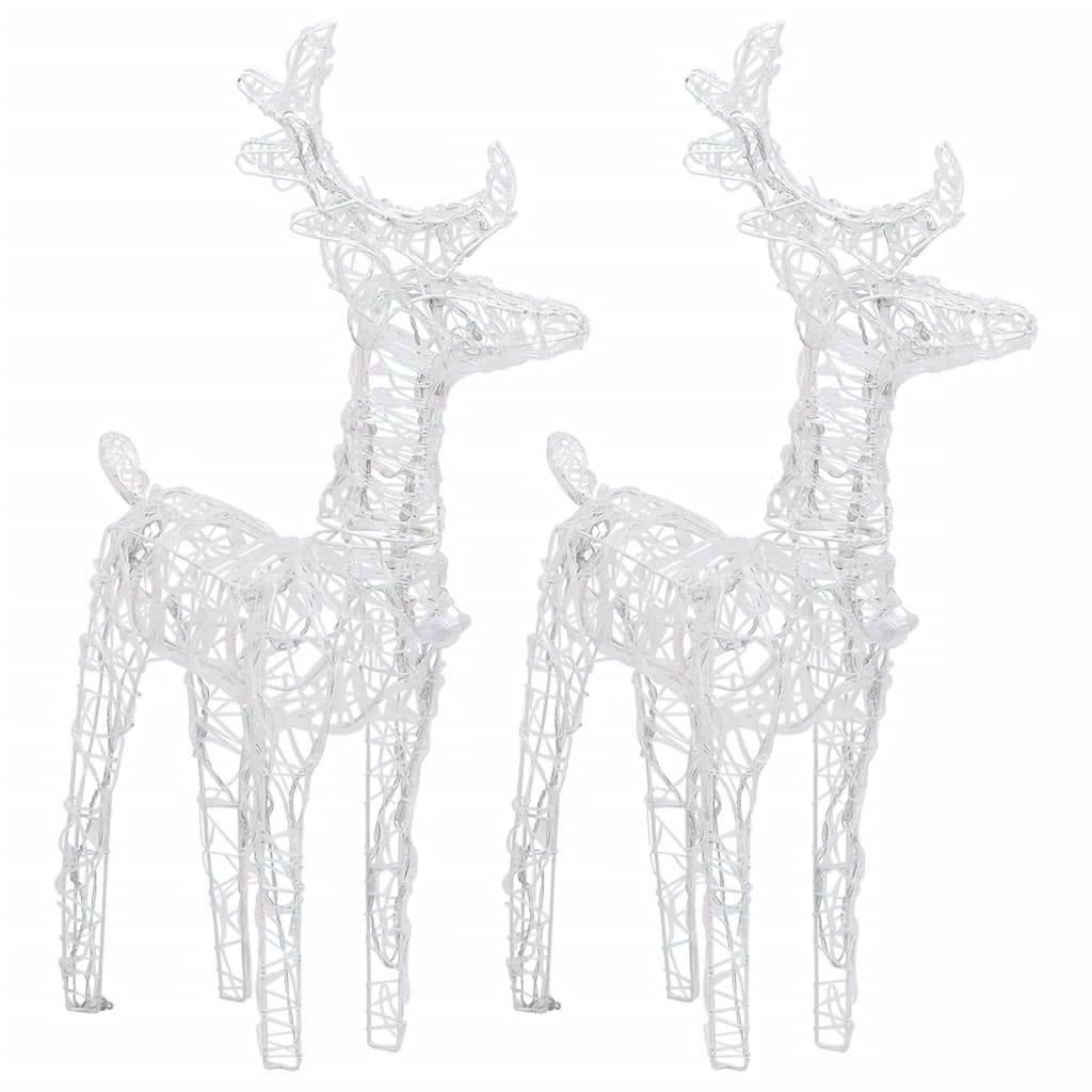 Décoration de Noël - décoration lumineuse de Noël Rennes et traîneau 320 LED Acrylique - Image 5