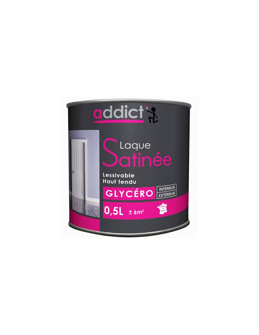Peinture Laque Vert Addict Glycéro Satin Résistante - Addict - Image 1