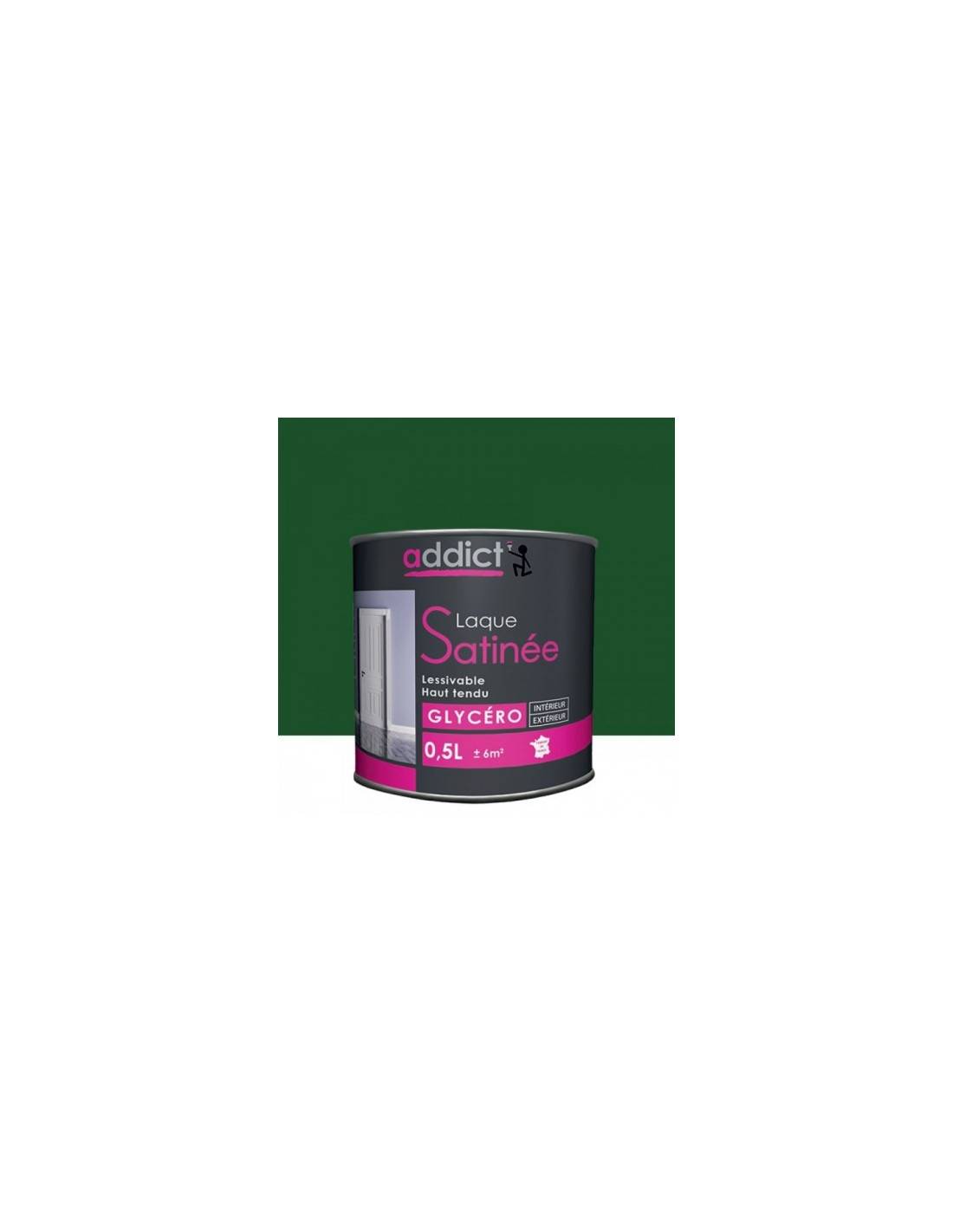 Peinture Laque Vert Addict Glycéro Satin Résistante - Addict - Image 2