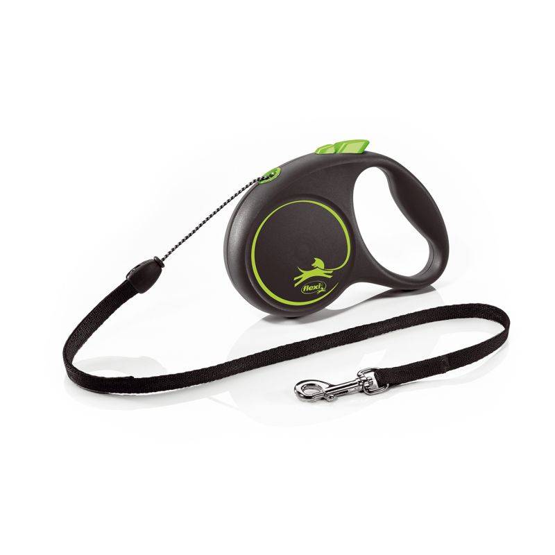 Flexi - Laisse Black Design S Cord 5m black/ green FU12C5-251-S-CG Flexi - Image 1