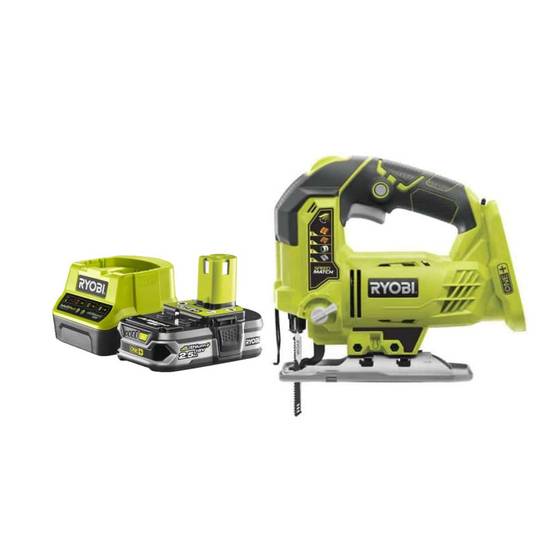 Ryobi - Pack RYOBI Scie sauteuse pendulaire 18V One+ R18JS-0 - 1 Batterie 2.5Ah - 1 Chargeur rapide RC18120-125
