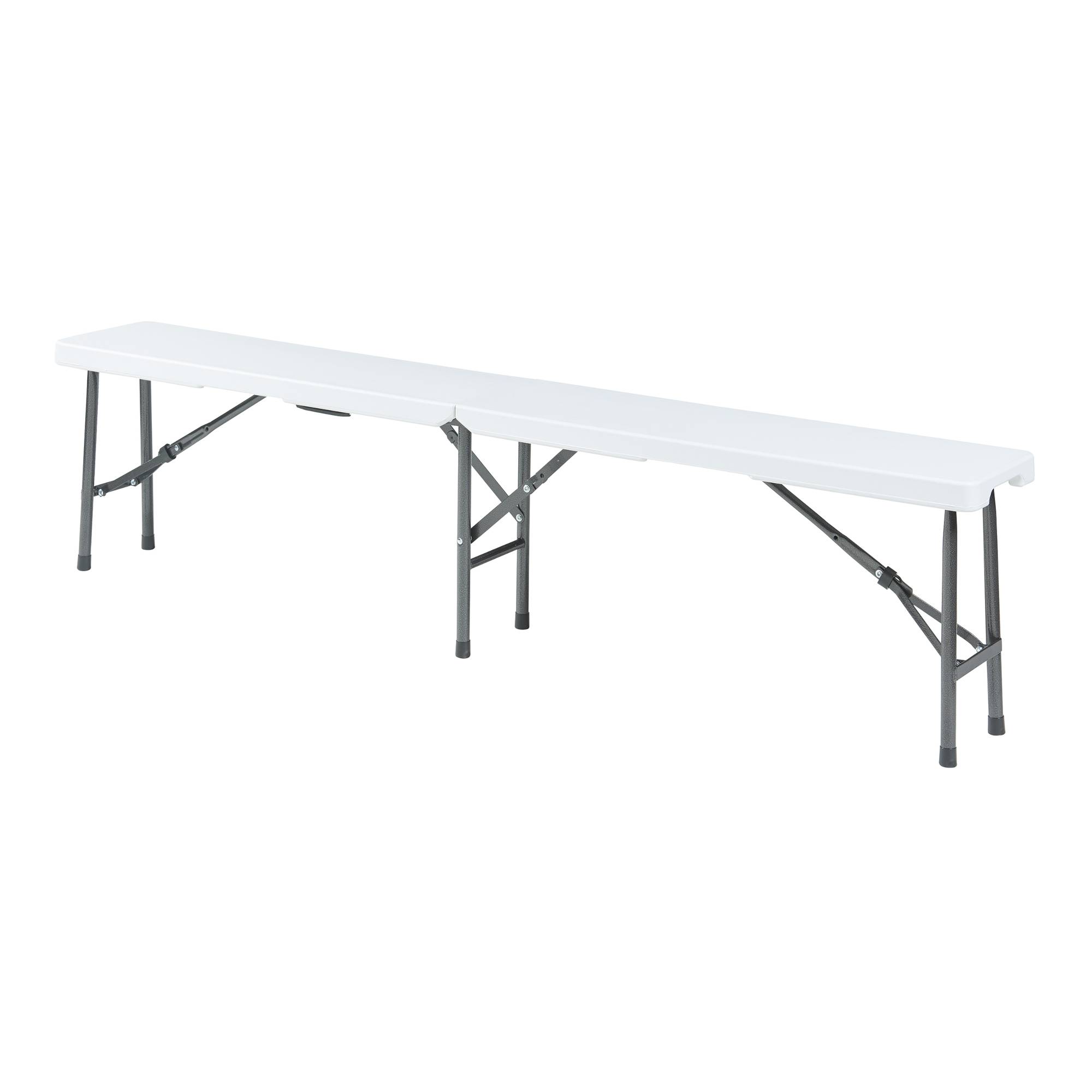 Lot de 2 bancs de camping pliables Ljusnarsberg 180 x 25 x 43 cm blanc [en.casa] - Image 8