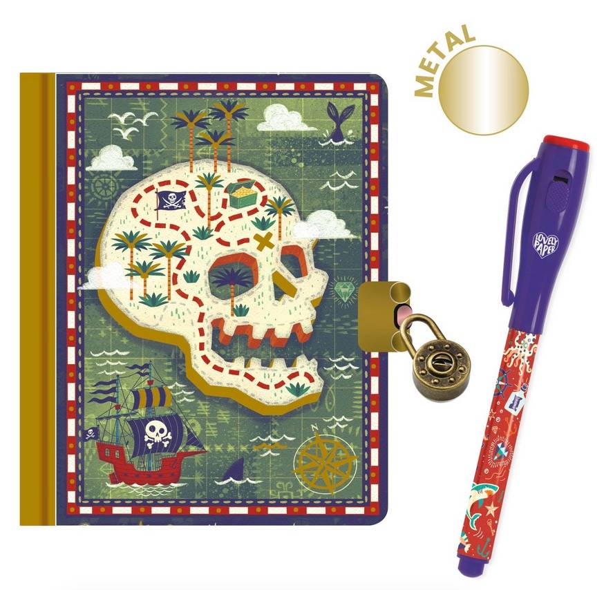 Papeterie Djeco Petit carnet secret Steve avec feutre magique