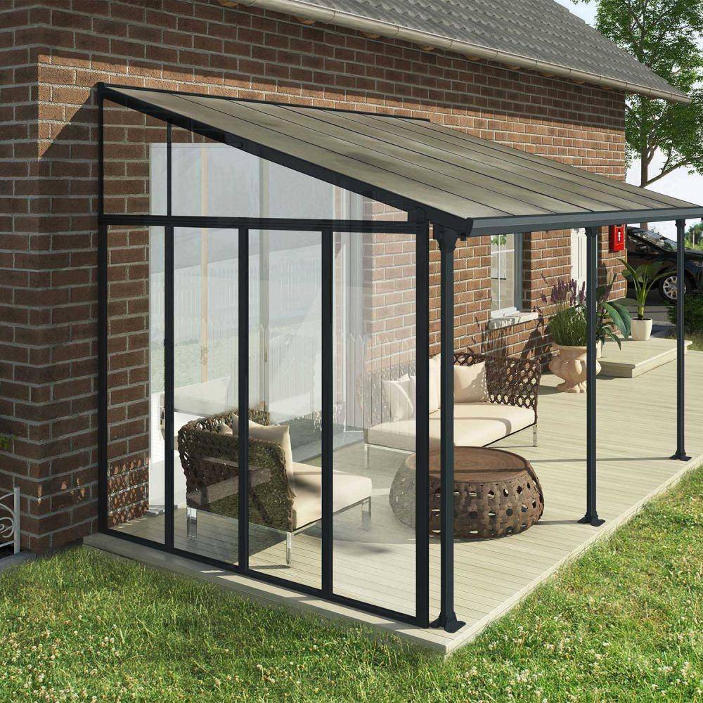 Canopia - Canopia Paroi latérale pour pergola 3 m Grise - Image 4
