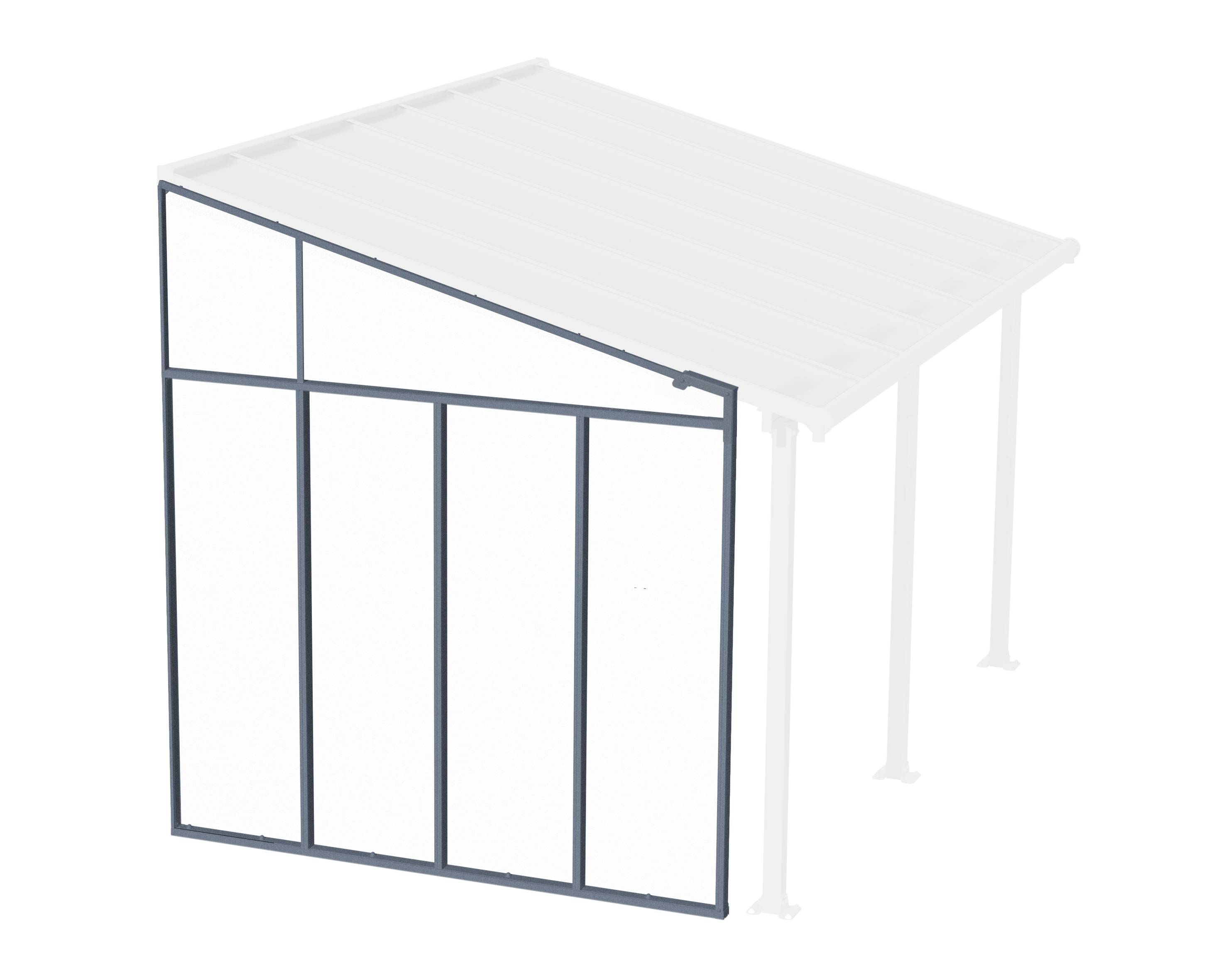 Canopia - Canopia Paroi latérale pour pergola 3 m Grise - Image 1