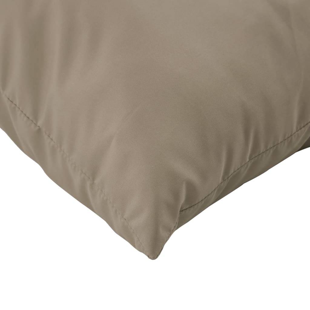 Coussins pour Salon de Jardin Lot de 4 Tissu Polyester Confortable pour Terrasse Taupe 50x50 cm – ComfortXL Outdoor Living - Image 6