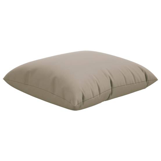 Coussins pour Salon de Jardin Lot de 4 Tissu Polyester Confortable pour Terrasse Taupe 50x50 cm – ComfortXL Outdoor Living - Image 5