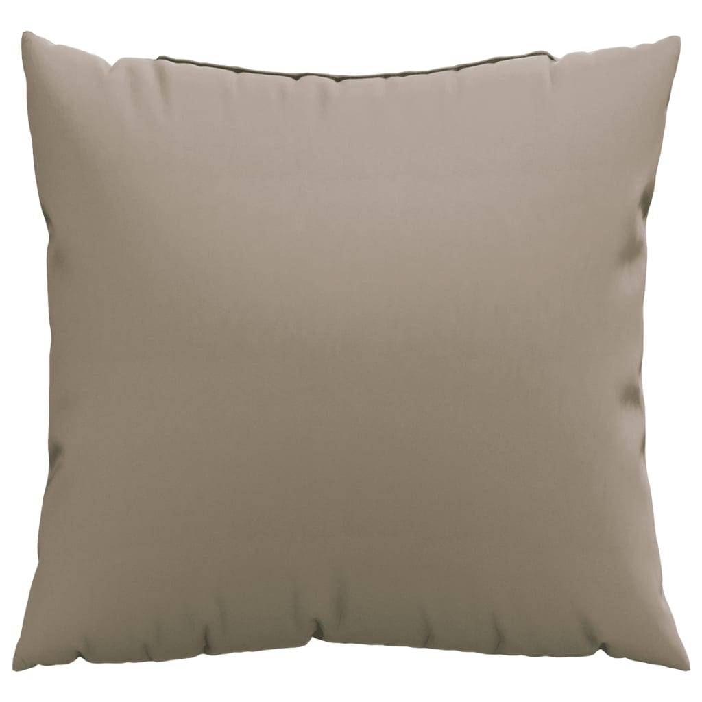 Coussins pour Salon de Jardin Lot de 4 Tissu Polyester Confortable pour Terrasse Taupe 50x50 cm – ComfortXL Outdoor Living - Image 3