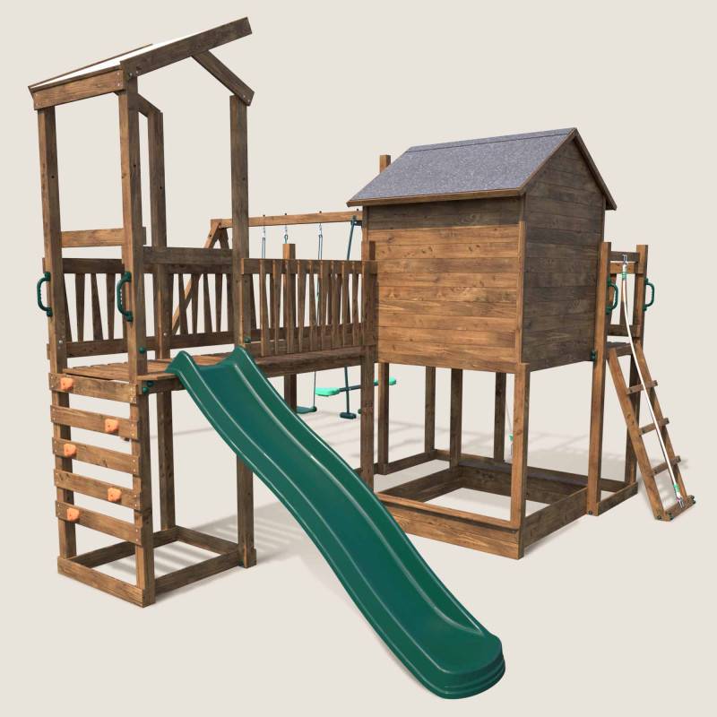 Soulet - Aire de jeux avec cabane et toboggan COTTAGE FUNNY - Image 8