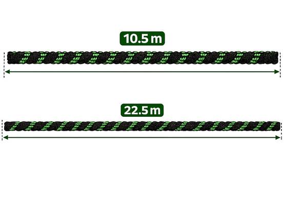 Tuyau d'arrosage flexible et extensible avec pistolet et raccords robustes, 10,5-22,5 m - Image 5