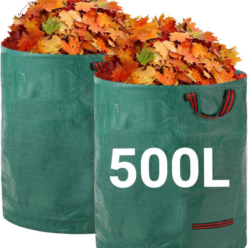 Sacs à déchets de jardin 500L - 2Pack robuste étanche - Poignées renforcées - DtopbuyAge - Image 3
