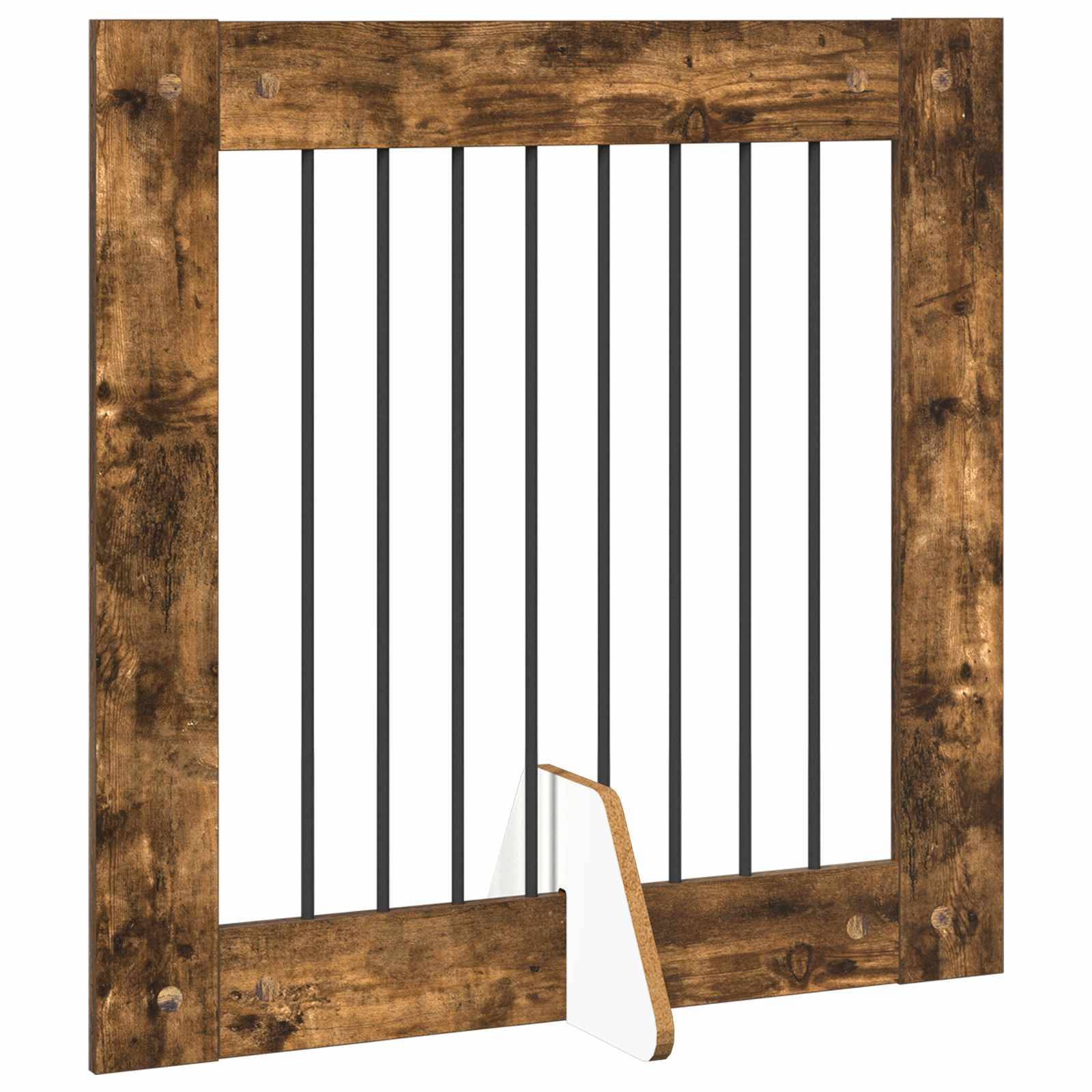 ComfortXL - Barrière intérieure bois ingénierie pour chiens séparation modulable 160cm fumé - ComfortXL Outdoor Living - Image 4