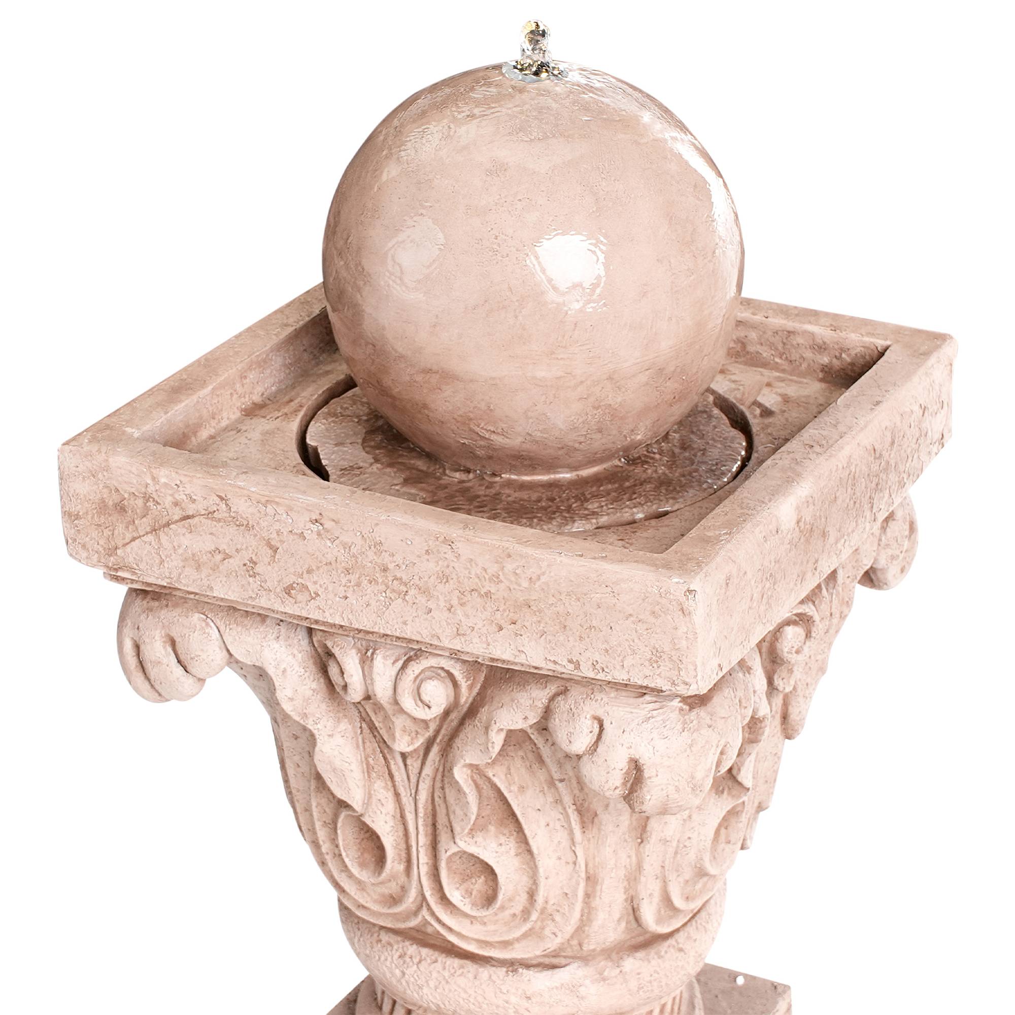Beliani - Fontaine décorative Résine Beige VELINO - Beliani - Image 7