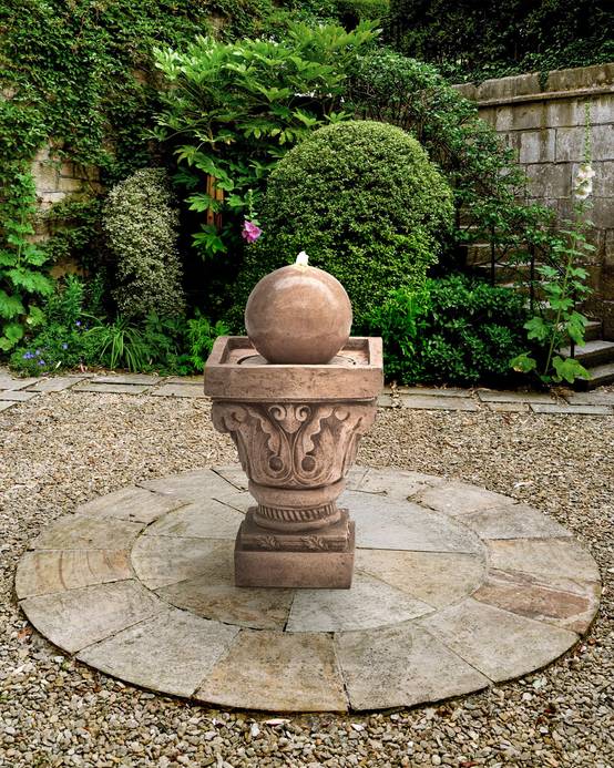 Beliani - Fontaine décorative Résine Beige VELINO - Beliani - Image 1