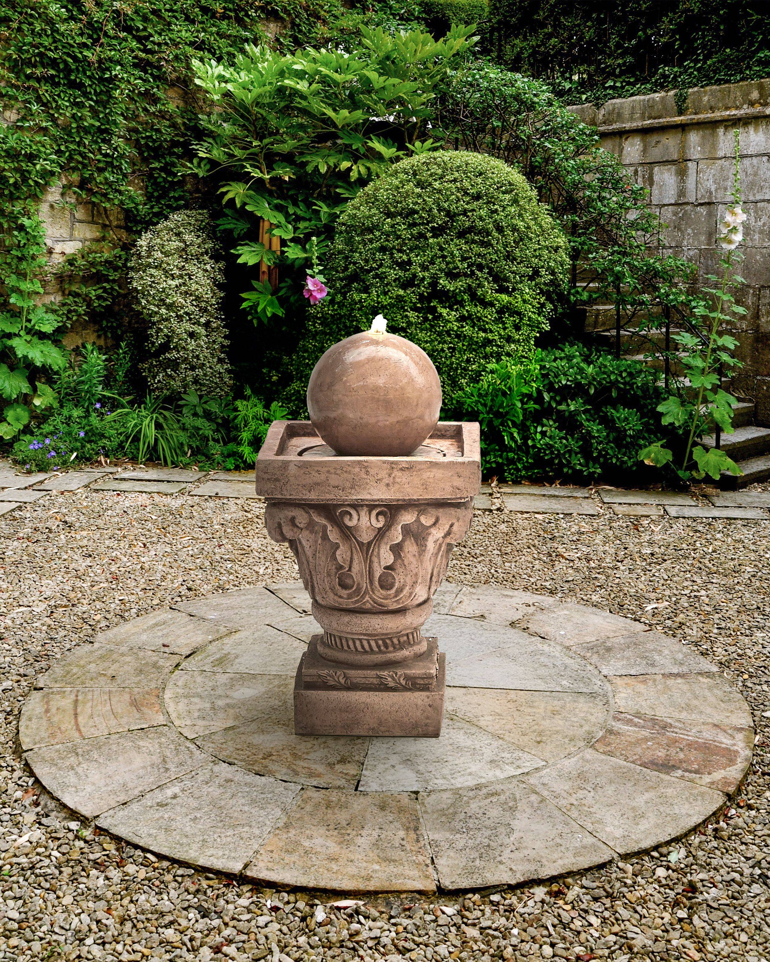 Beliani - Fontaine décorative Résine Beige VELINO - Beliani - Image 1
