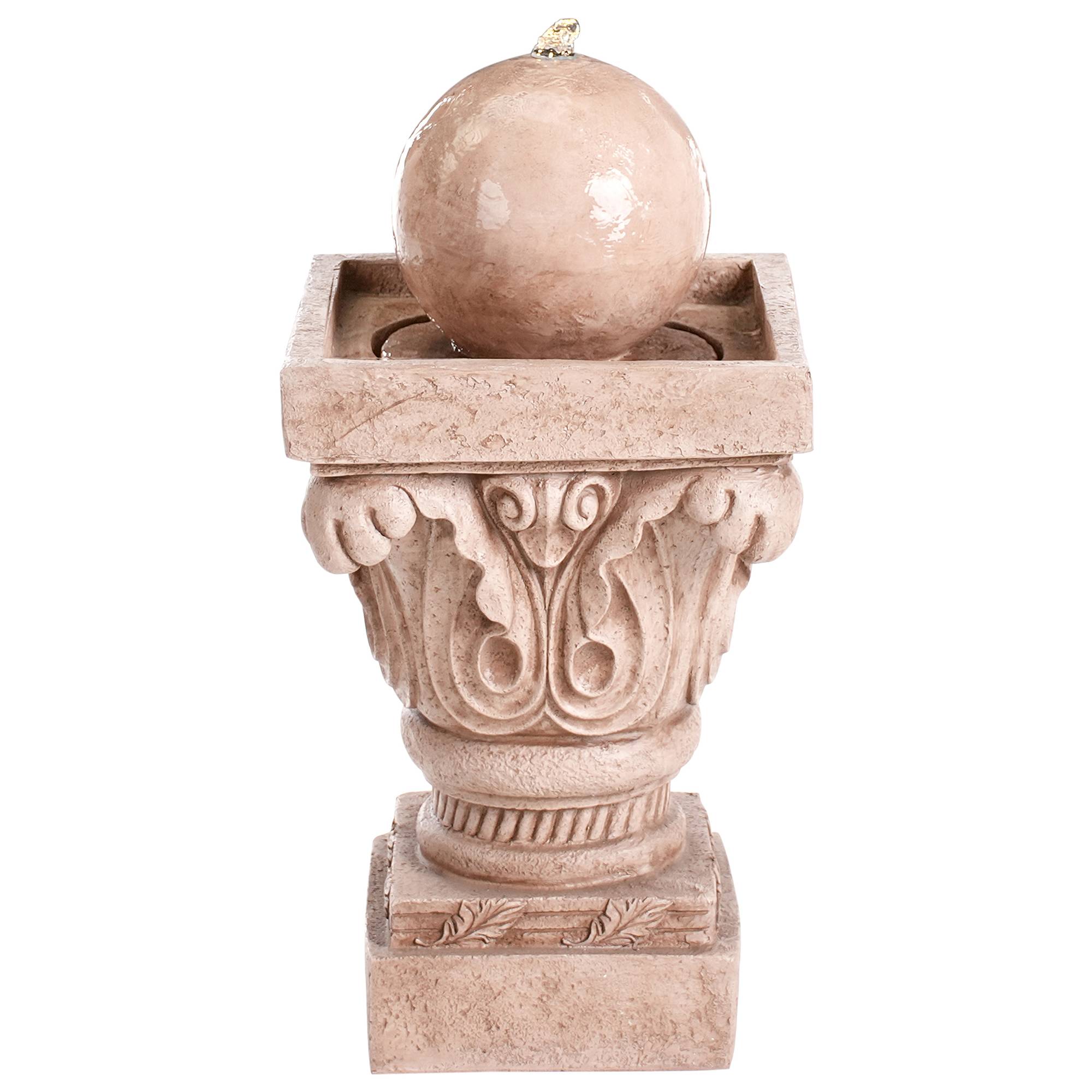 Beliani - Fontaine décorative Résine Beige VELINO - Beliani - Image 2