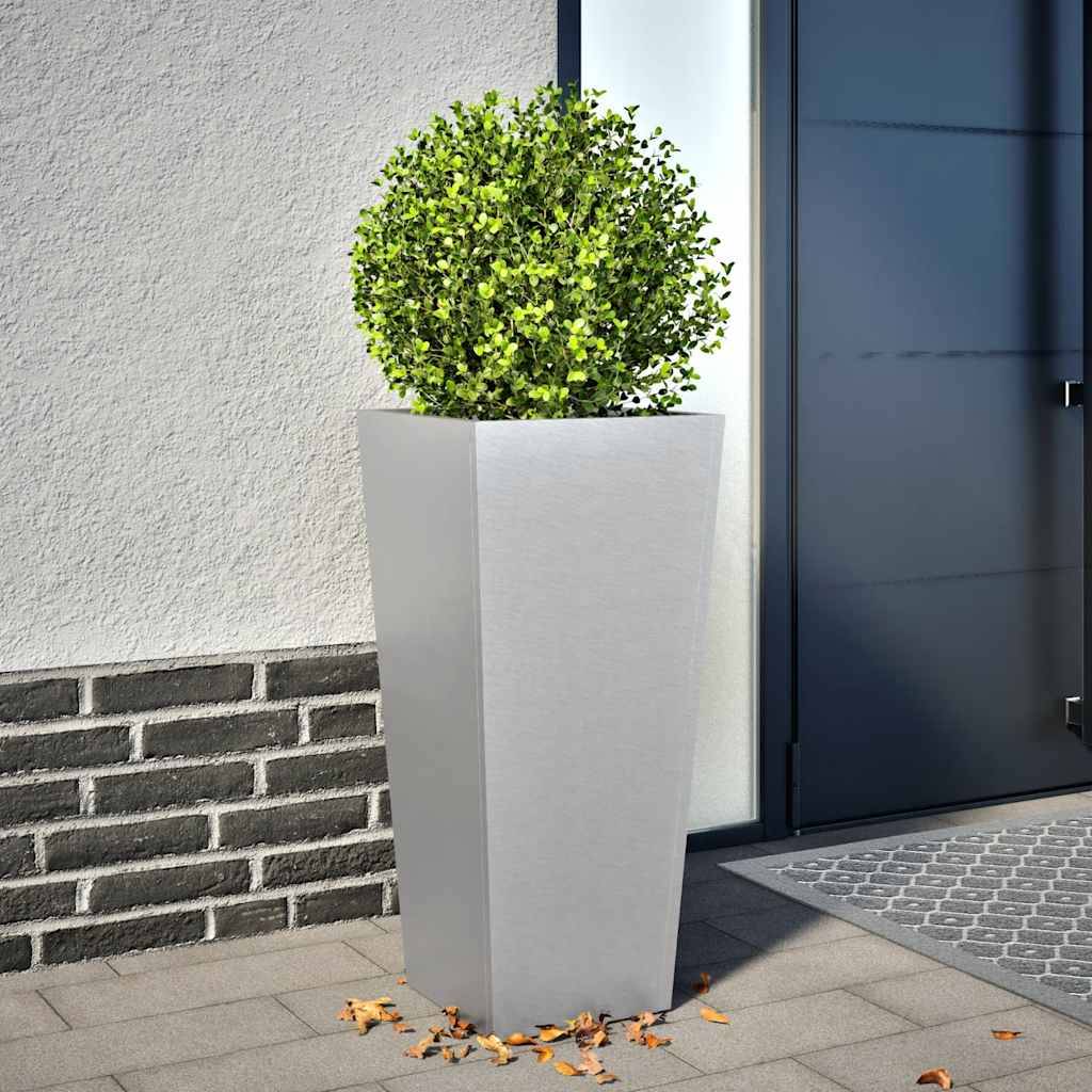 Jardinière acier galvanisé 35 x 35 x 75 cm - PANGIVO - Image 1