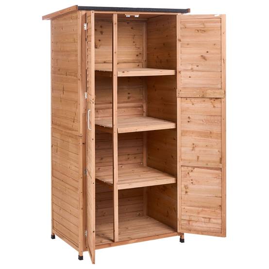Beliani - Abri de jardin Bois de sapin Marron clair ARSEGO - 96x67x183- Beliani - Image 4