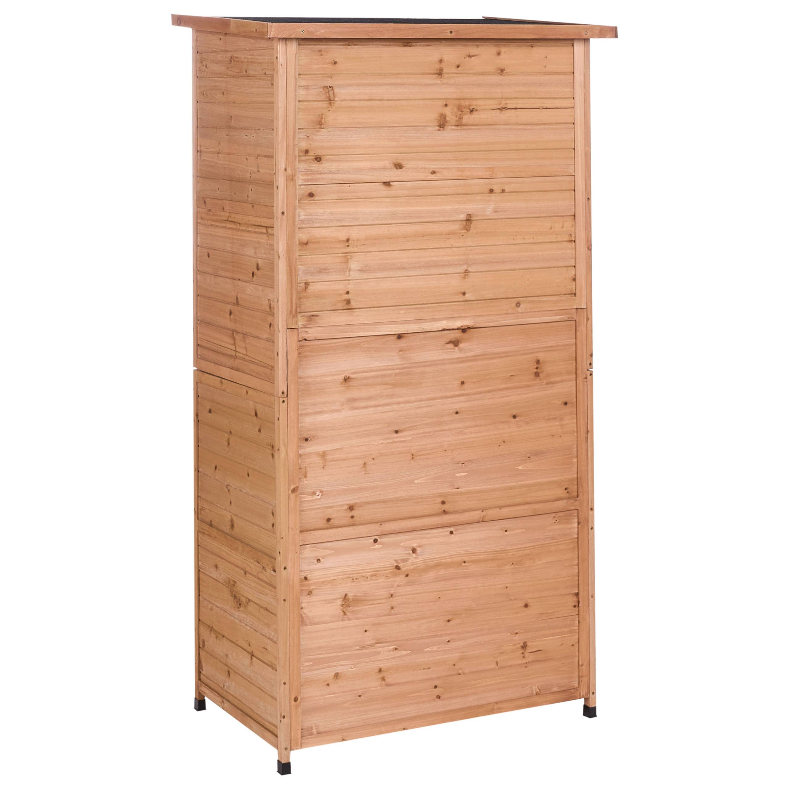 Beliani - Abri de jardin Bois de sapin Marron clair ARSEGO - 96x67x183- Beliani - Image 6
