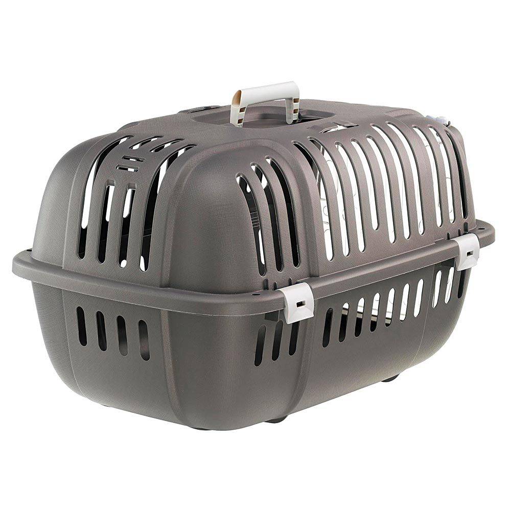 Ferplast - Ferplast Caisse de Transport Chat, Cage de Transport pour Chiens Petits et Chats jusqu'à 8 Kg, Porte Transparente Antichoc, Fentes d'aération, 37 x 57 - Image 9