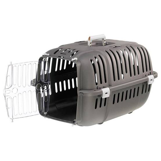Ferplast - Ferplast Caisse de Transport Chat, Cage de Transport pour Chiens Petits et Chats jusqu'à 8 Kg, Porte Transparente Antichoc, Fentes d'aération, 37 x 57 - Image 6