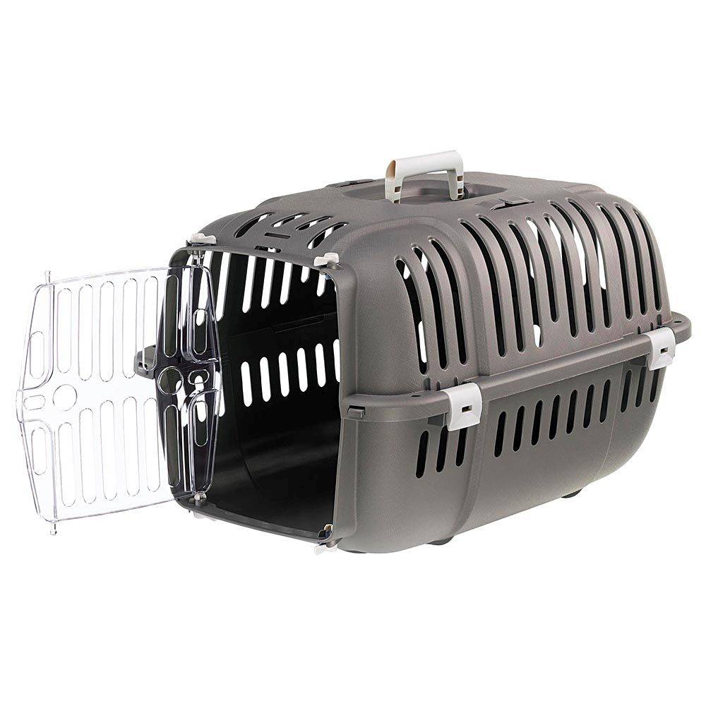 Ferplast - Ferplast Caisse de Transport Chat, Cage de Transport pour Chiens Petits et Chats jusqu'à 8 Kg, Porte Transparente Antichoc, Fentes d'aération, 37 x 57 - Image 6