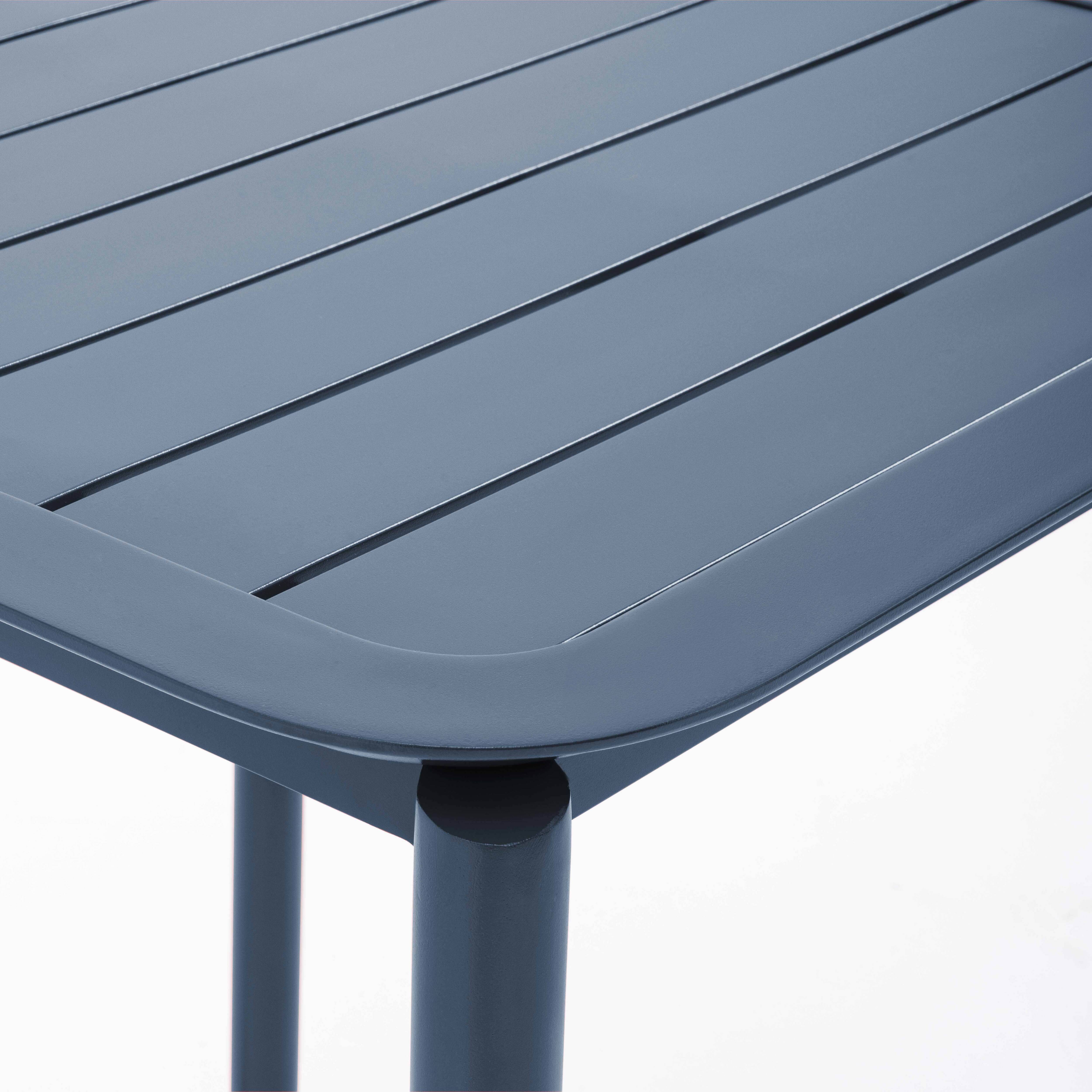 Oviala - Table carrée de terrasse (70x70cm) bleu foncé Almada - Oviala - Image 6